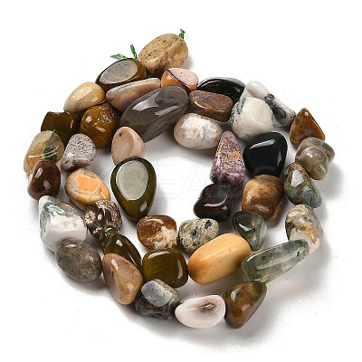 Natural Ocean Jasper Beads Strands G-P497-01E-90B-1