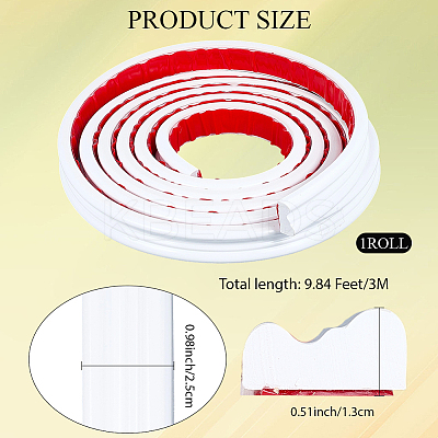 PVC Self-Adhesive Flexible Molding Trim DIY-WH20007-62B-1