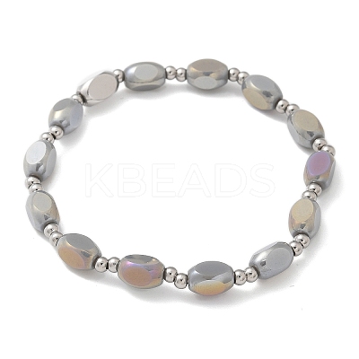 304 Stainless Steel Beads Stretch Breacelets for Women LS-BJEW-M054-01P-03-1