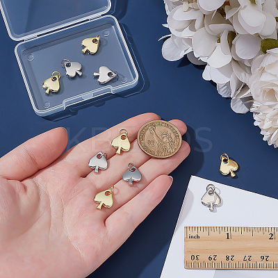 10Pcs 2 Colors Brass Pendants KK-ME0002-16-1