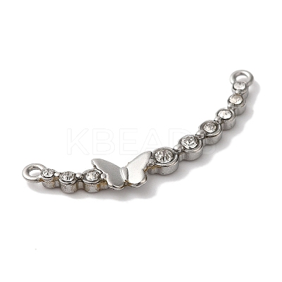 304 Stainless Steel Rhinestone Links STAS-L081-001P-1