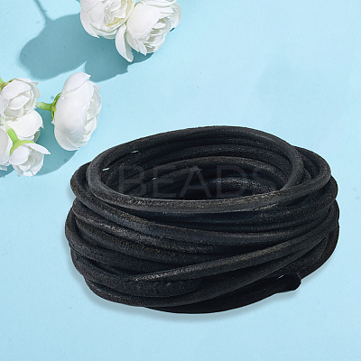 5M DIY Frosted Cowhide Leather Cord OCOR-GF0004-97C-01-1