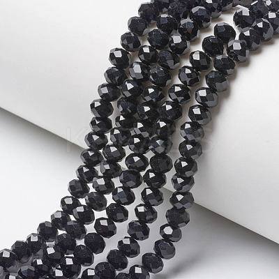 Opaque Solid Color Glass Beads Strands EGLA-A034-P10mm-D18-1