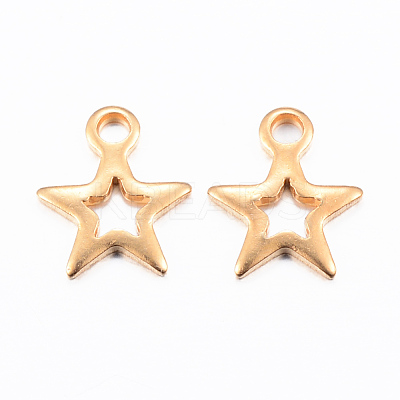 Ion Plating(IP) 304 Stainless Steel Charms X-STAS-H392-01G-1