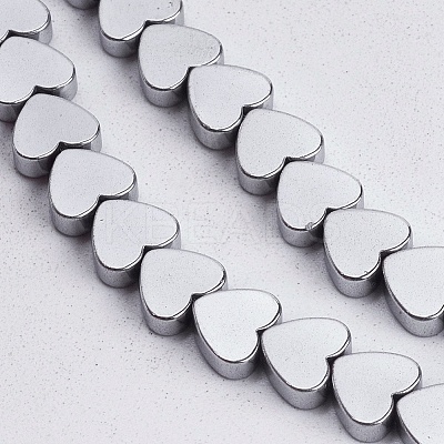 Non-magnetic Synthetic Hematite Beads Strands X-G-Q883-6x6mm-6-1