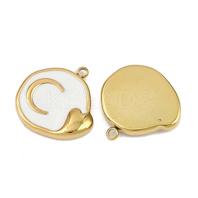 304 Stainless Steel with Enamel Pendants STAS-Z166-19G-03-1