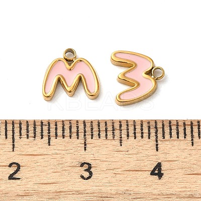 304 Stainless Steel Enamel Charms STAS-L022-292G-M-1