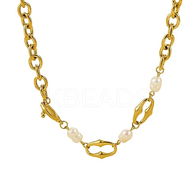 304 Stainless Steel Cable Chain Necklaces NJEW-U031-12G-1
