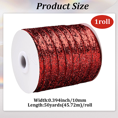 1 Roll Glitter Sparkle Ribbon SRIB-CY0001-19C-1