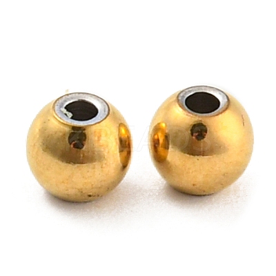 Ion Plating(IP) 304 Stainless Steel Spacer Beads STAS-L187-4mm-09G-1