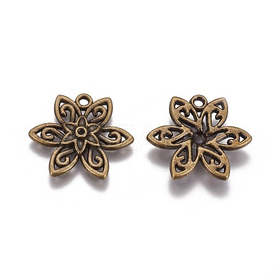 Tibetan Style Alloy Pendants TIBEP-EBB088YKG-AB-FF-1