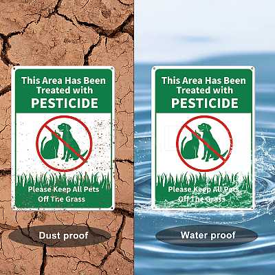 UV Protected & Waterproof Aluminum Warning Signs AJEW-WH0111-H11-1