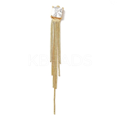 Brass Snake Chain Tassel Big Pendants KK-B079-01G-1