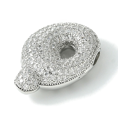 Rack Plating Brass Cubic Zirconia Pendants KK-S378-02P-Q-1