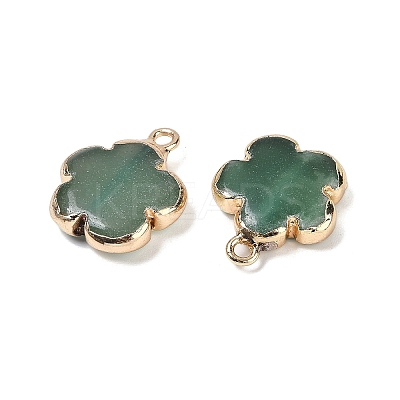 Natural Green Aventurine Pendants G-P566-01G-09-1