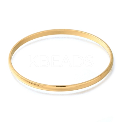 Ion Plating(IP) 304 Stainless Steel Plain Bangles BJEW-L664-024E-G-01-1