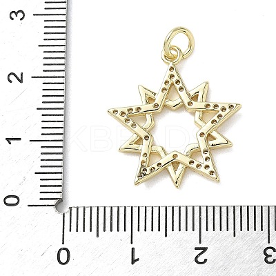 Brass Micro Pave Cubic Zirconia Pendants LS-KK-L248-07G-02-1