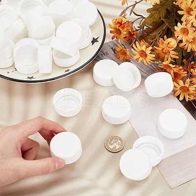 Plastic Bottle Cap SIL-WH0045-61A-1