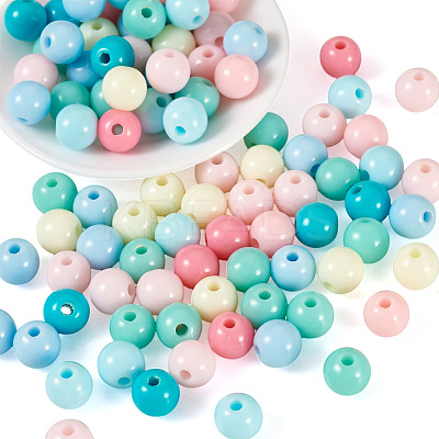 10G Opaque Acrylic Beads SACR-TADJ0001-03F-1