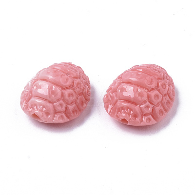 Carved Synthetic Coral Beads LS-CORA-R019-033-1