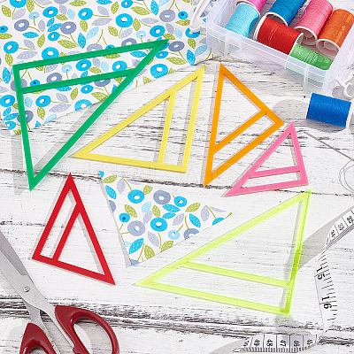 Acrylic Quilting Template for Pet Bandana DIY-WH0033-63E-1