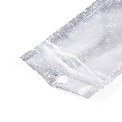 Glitter Holographic Star Plastic Packaging Yin-yang Resealable Bags OPP-N002-02J-1