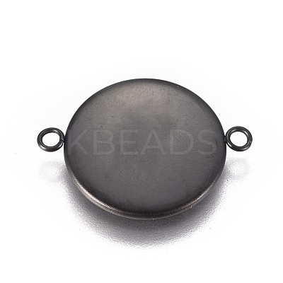 304 Stainless Steel Cabochon Connector Settings STAS-G127-14-16mm-B-1