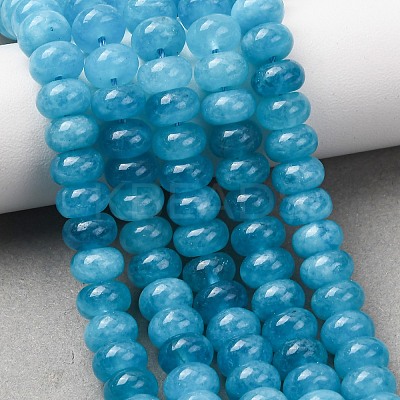 Natural White Jade Beads Strands G-E507-01-07-1