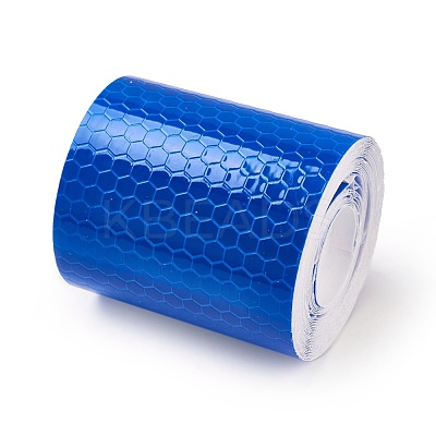 Waterproof Safety Mark Reflective Tape Crystal Color Lattice Reflective Film DIY-WH0083-03C-1