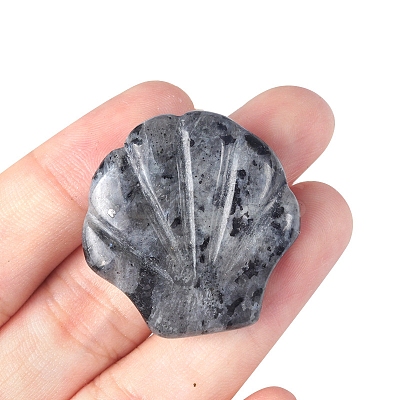 Natural Labradorite Carved Healing Shell Shape Figurines PW-WG72799-02-1