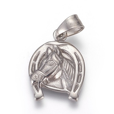 Non-Tarnish 304 Stainless Steel Pendants STAS-E449-36P-1