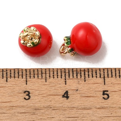 Brass Enamel Charms KK-S368-02G-02-1