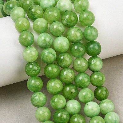 Natural Dyed White Jade Beads Strands GG-CBAEB22-B01-8mm-14-1