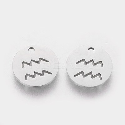 Non-Tarnish 304 Stainless Steel Charms STAS-Q201-T095-11-1