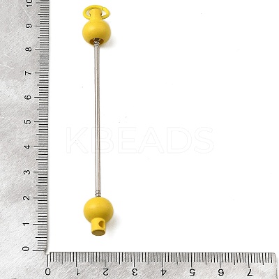 Plastic Beadable Keychain Bar for Jewelry Making DIY Crafts AJEW-C040-01G-1