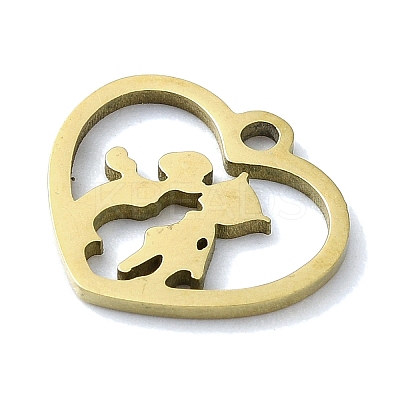 304 Stainless Steel Charms STAS-C097-38B-G-1