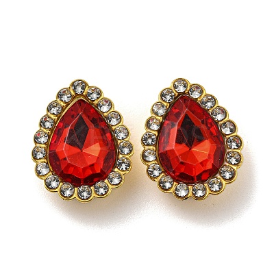 Acrylic Rhinetsone Cabochons FIND-C054-02G-02-1