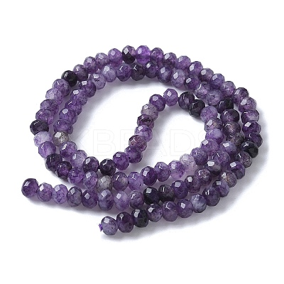 Dyed Natural Malaysia Jade Rondelle Beads Strands G-E316-2x4mm-65-1
