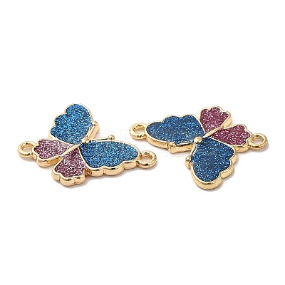 Rack Plating Alloy Enamel Connector Charms ENAM-K069-22G-02-1