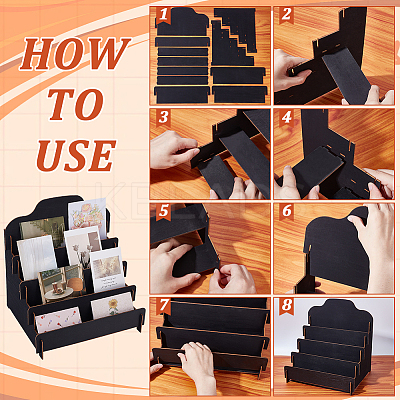 2 Bags Wood Display Risers for Card Holder ODIS-UN0001-19-1