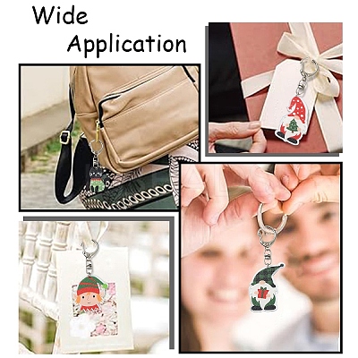 Christmas Theme Acrylic Pendant Decoration HJEW-YW00032-01-1