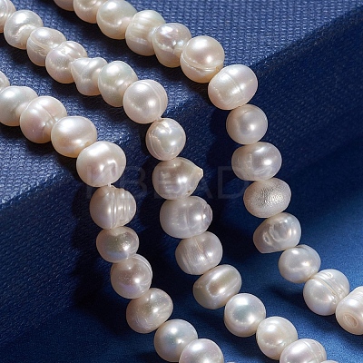 Natural Cultured Freshwater Pearl Beads Strands PEAR-I004-06-01A-1