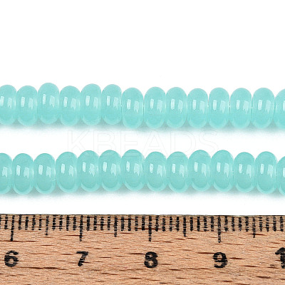 Imitation Jade Glass Beads Strands GLAA-T025-6mm-06B-1