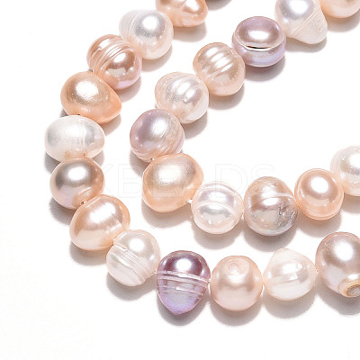 Natural Cultured Freshwater Pearl Beads Strands PEAR-N013-07O-1