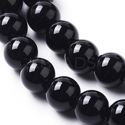 Natural Onyx Beads Strands G-I261-B02-6mm-1