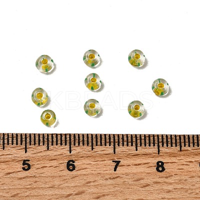 Transparent Stripe Glass Seed Beads GLAA-NH0001-06H-1