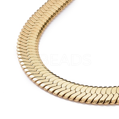 PVD Vacuum Plating 304 Stainless Steel Snake Chains Necklaces X-NJEW-O058-32G-1