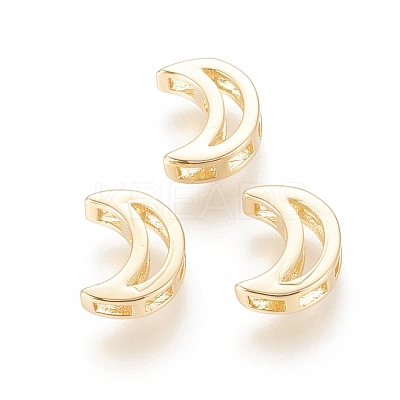 Brass Slide Charms KK-F811-09G-1