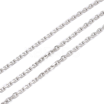Tarnish Resistant 304 Stainless Steel Cable Chains CHS-D033-03P-01-1