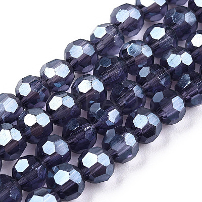 Electroplate Glass Bead Strands LS-EGLA-R015-4mm-27-1